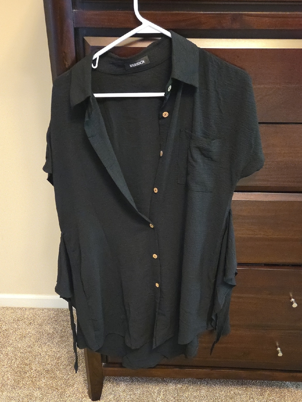 Black Beach Coverup